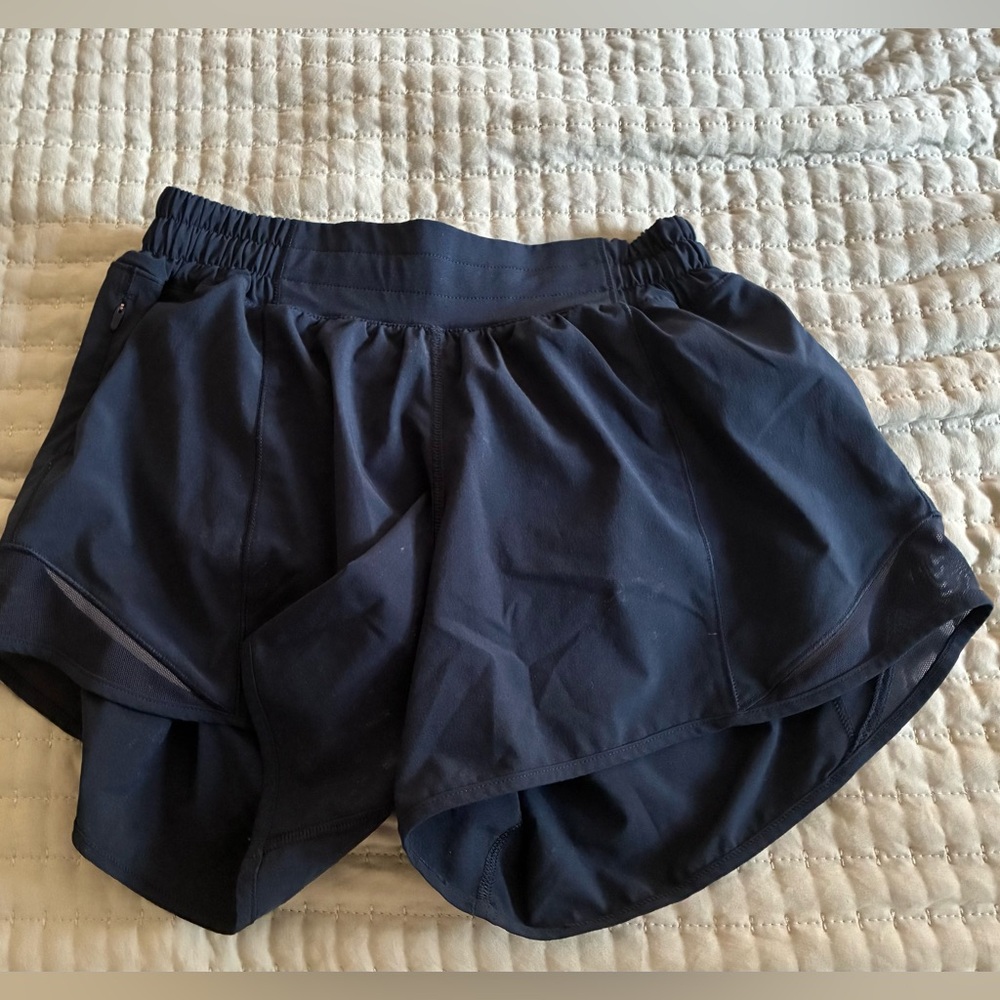 Navy Blue Hotty-Hot High-Rise Lined Short